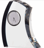 DARTINGTON CRYSTAL LARGE CRESCENT CLOCK